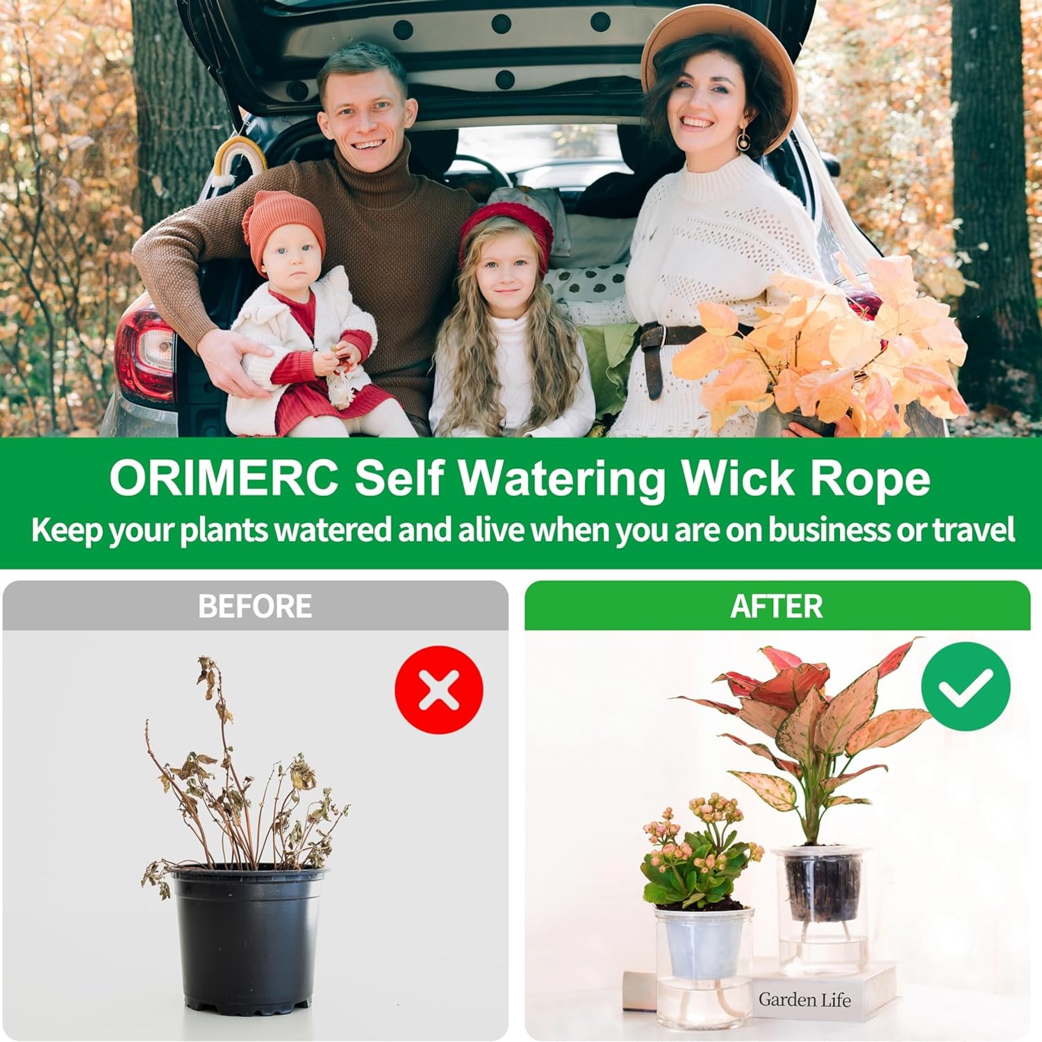 ORIMERC 3 Inch Net Cups 12 Pack with Self-Watering Wick and Plant Labels: image 10