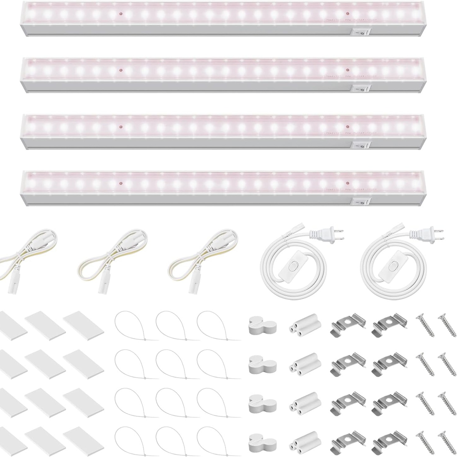 Barrina T5 LED Grow Light Bars, 1ft Full Spectrum 5000K, 4 Pack: image 2
