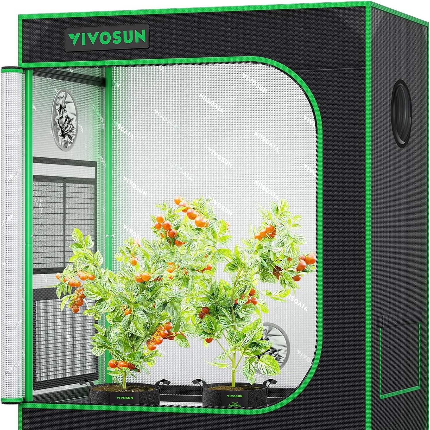 VIVOSUN S448 4x4 Grow Tent with Reflective Mylar Interior: image 2