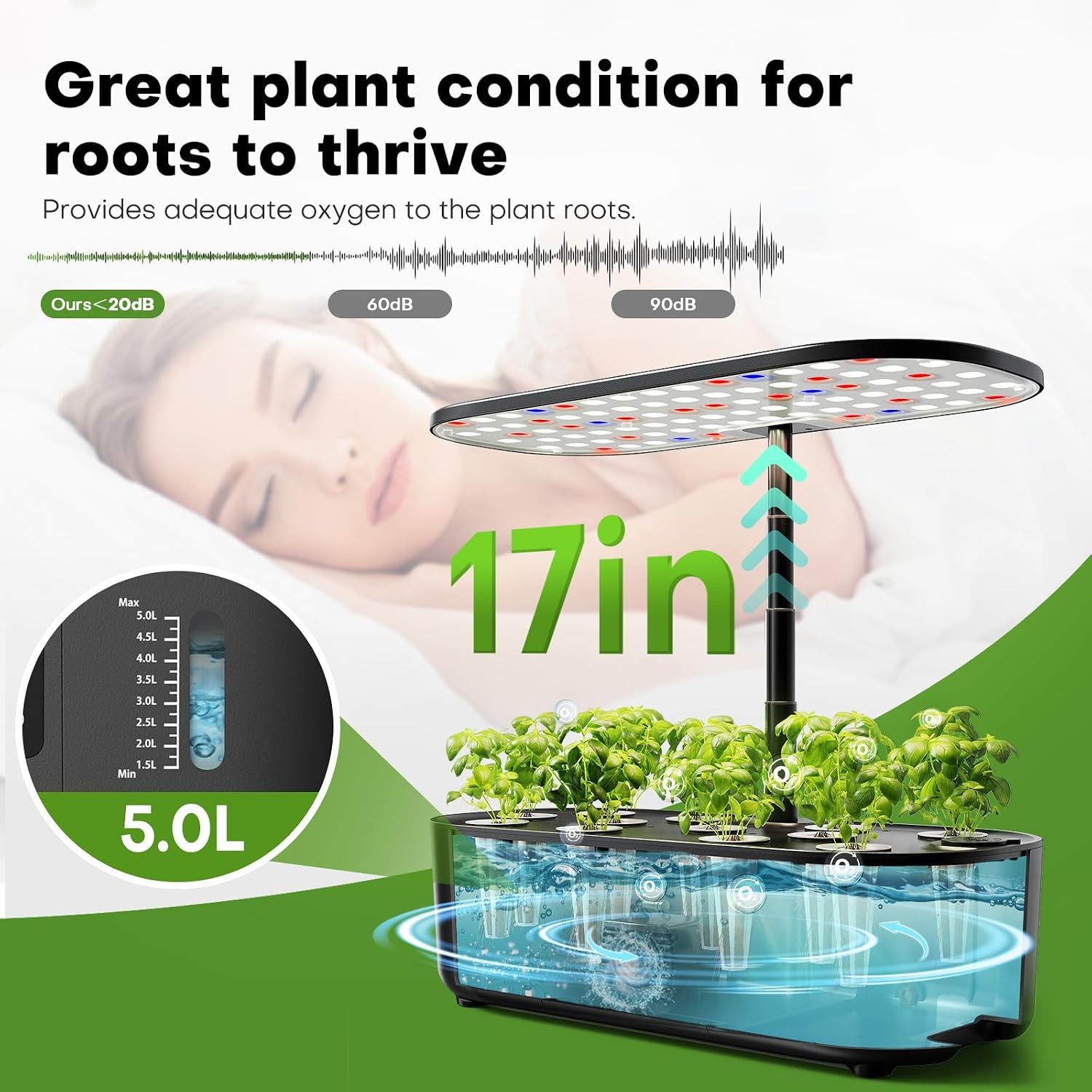 Ahopegarden 12 Pod Hydroponic Garden with LCD Control Panel: image 5