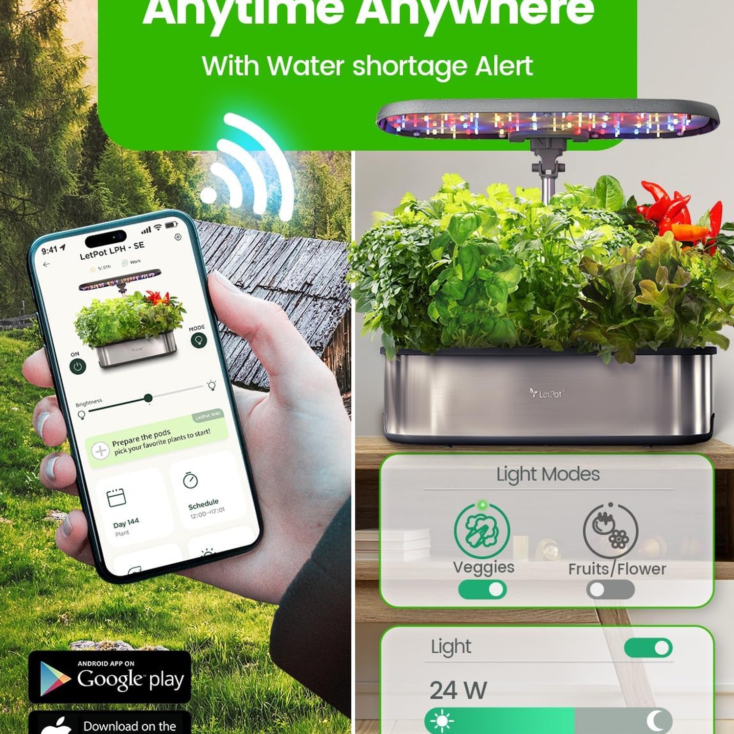 LETPOT LPH-SE 12-Pod Smart Hydroponic Indoor Garden: image 4