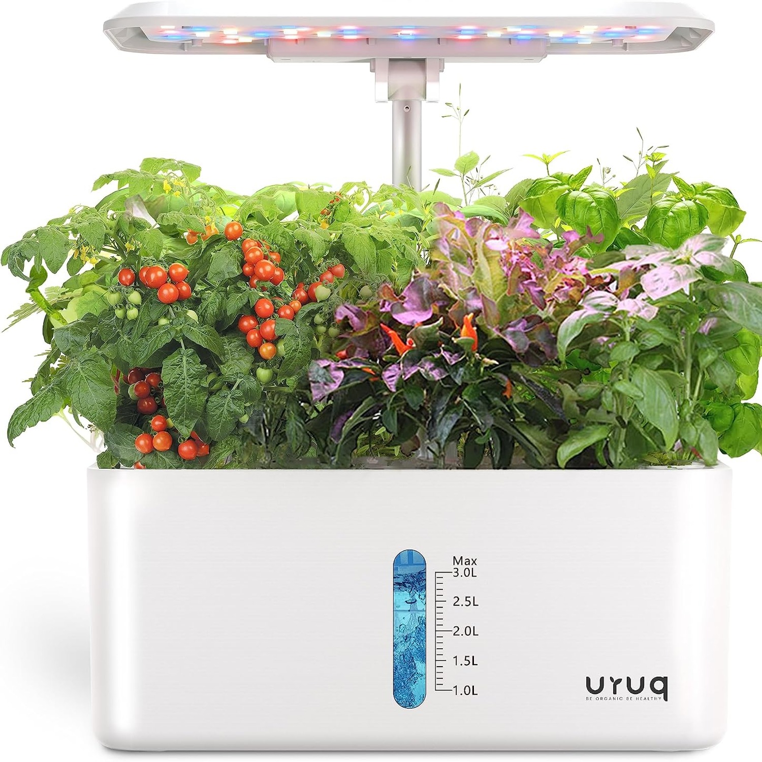 URUQ 8 Pod Hydroponic Growing System with LED Grow Light: image 7