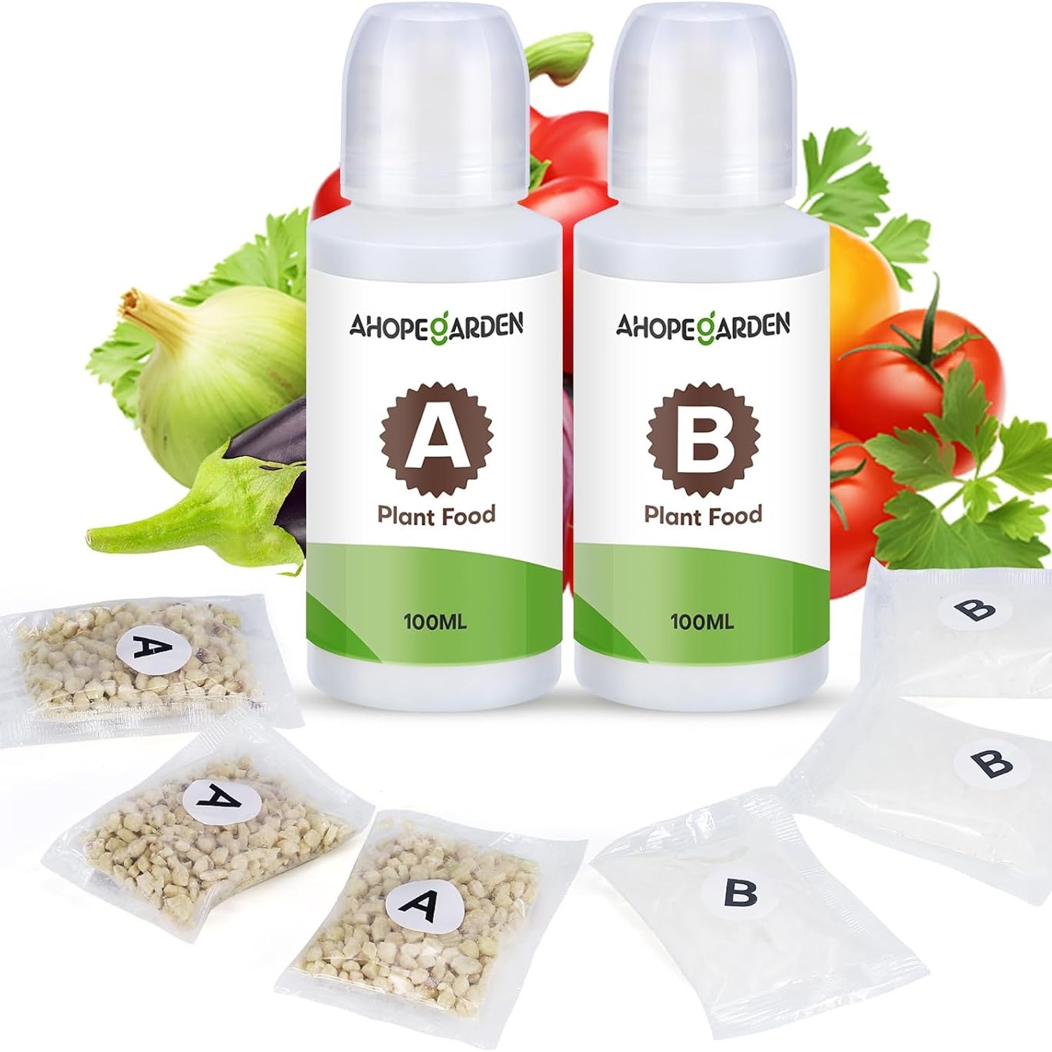 Ahopegarden 800ml A&B Hydroponic Nutrients