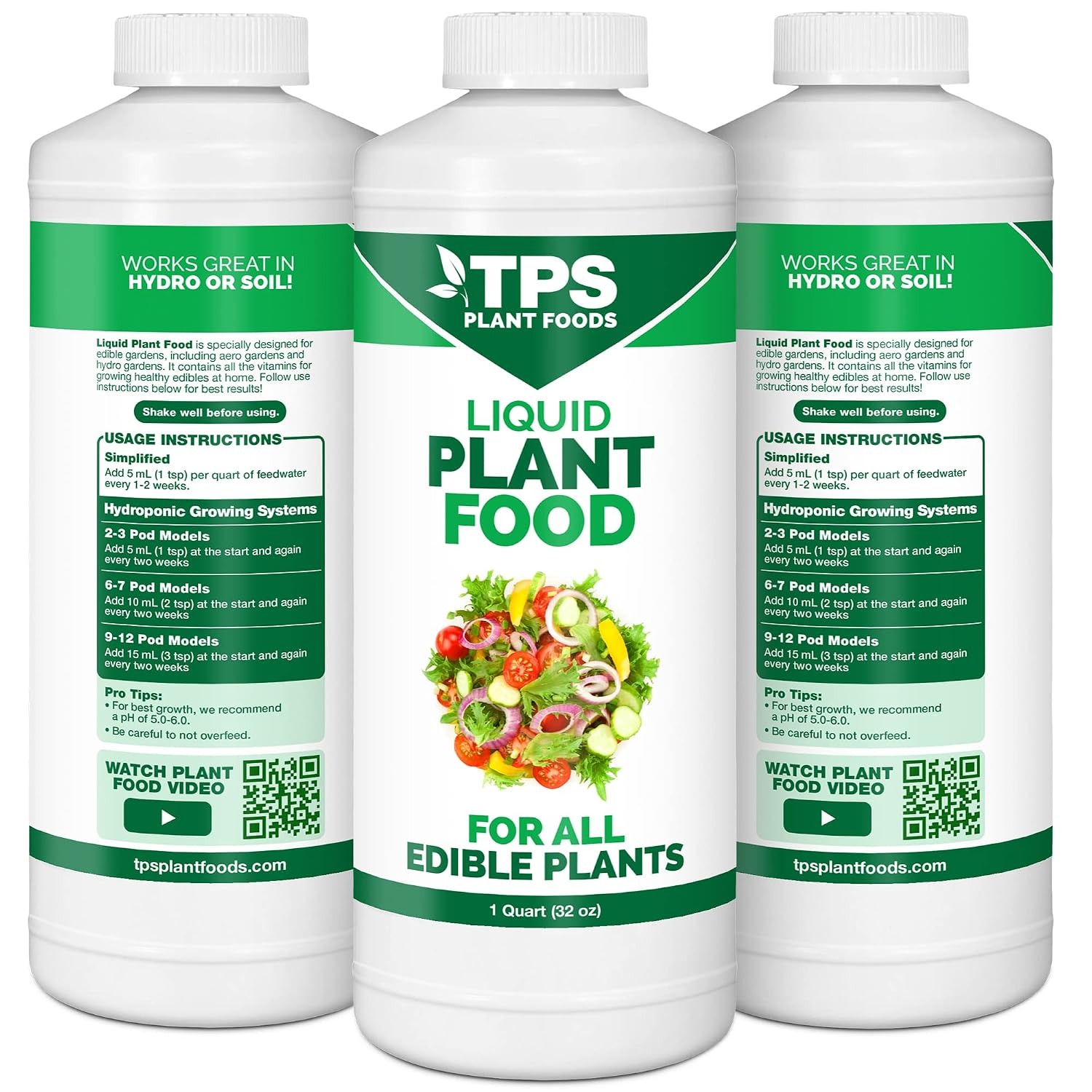 Liquid Plant Food for Hydroponic Systems 32 oz: image 3