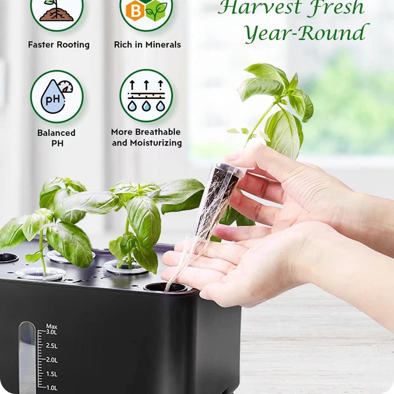 GARDENCUBE 166-Piece Hydroponic Grow Pods Kit: image 2