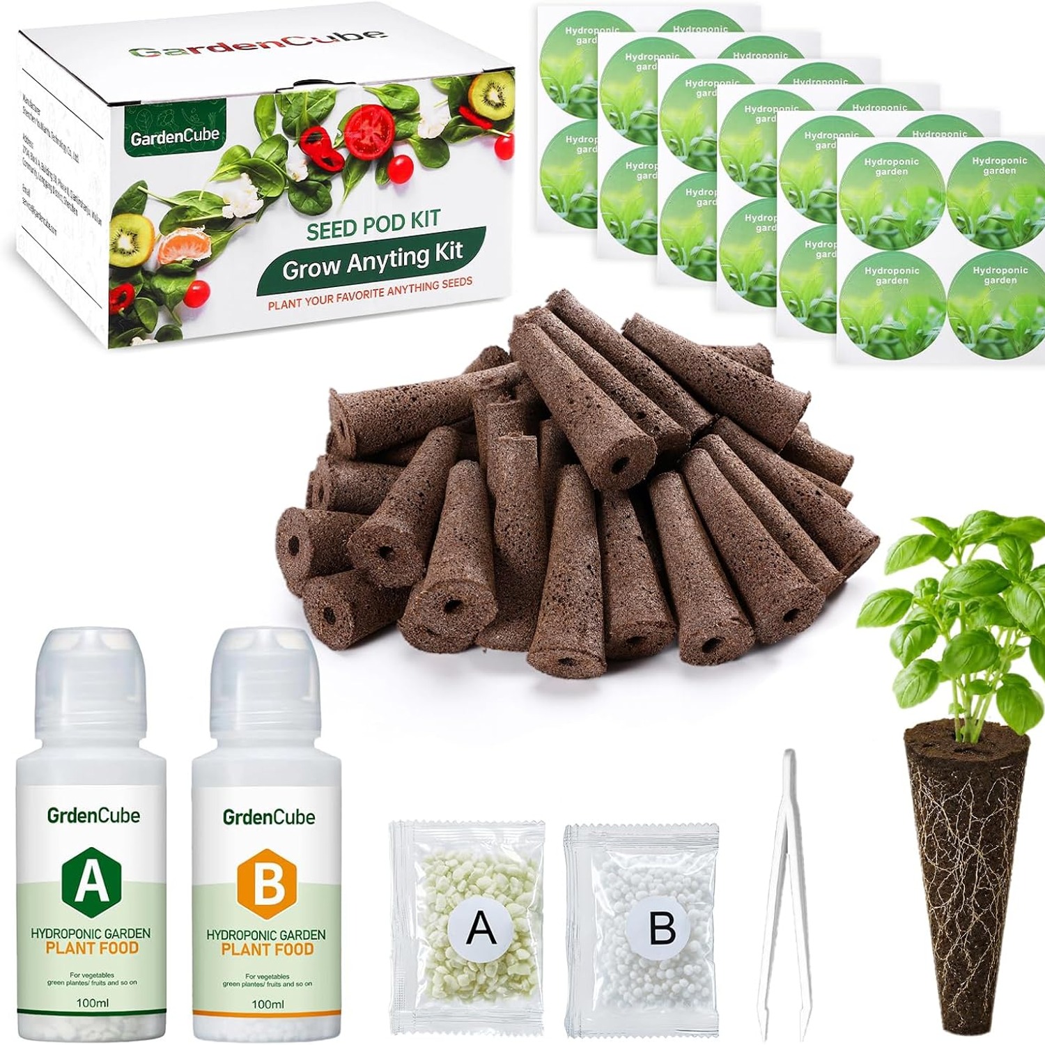 GARDENCUBE 166-Piece Hydroponic Grow Pods Kit: image 7