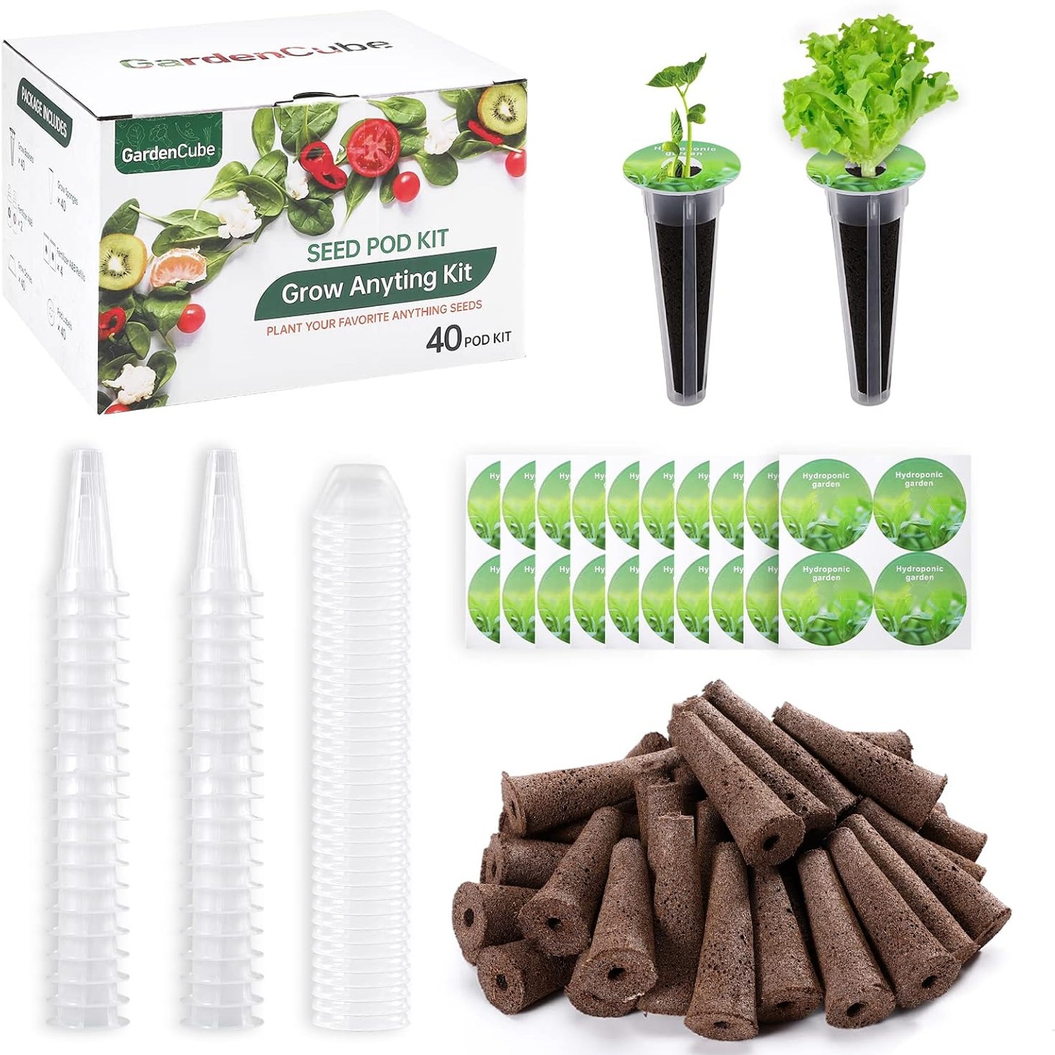 GARDENCUBE 166-Piece Hydroponic Grow Pods Kit: image 8